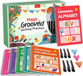 Magic Reusable Handwriting Practice Books for Kids (Set of 6) – Grooved Workbooks for Tracing Letters, Numbers & Drawing, Ages 3+